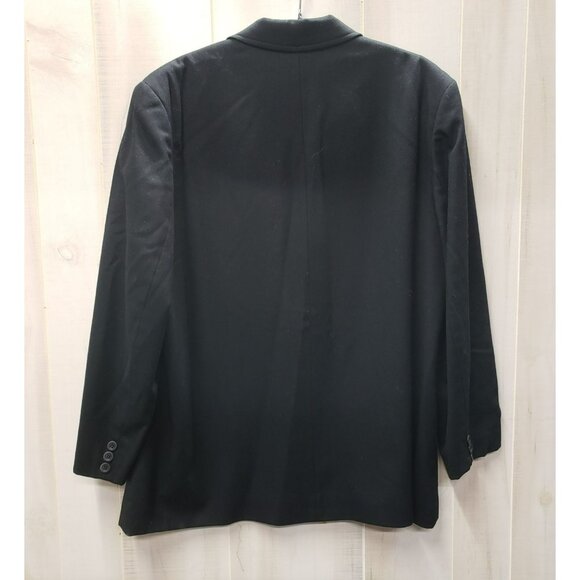 Vintage Pendleton Wool Black Blazer Jacket, 100% Wool, Single Button, Sz L READ - Picture 4 of 8